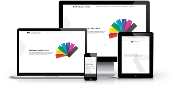 Varios dispositivos electrónicos mostrando la capacidad responsiva de un sitio web